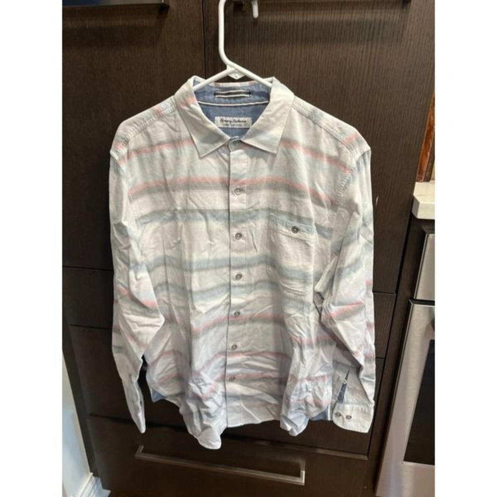 tommy Bahama cord button up shirt size Large